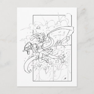 Kat Die Hard Postcard