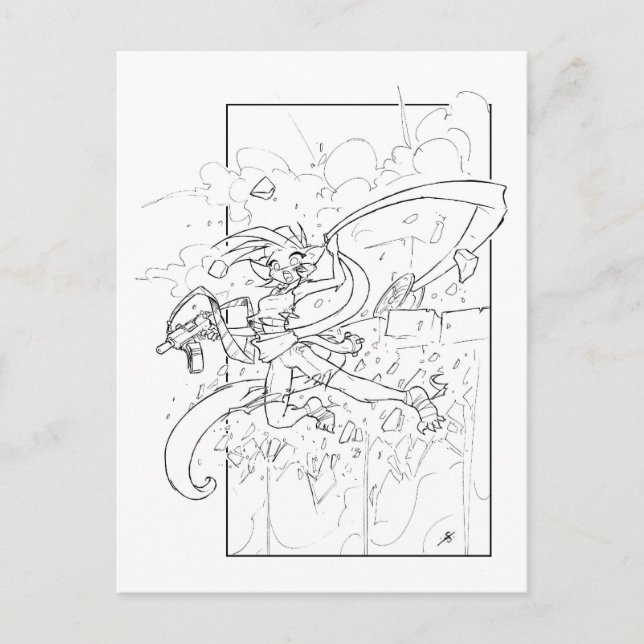 Kat Die Hard Postcard (Front)