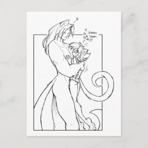 Kat Fantasy Postcard