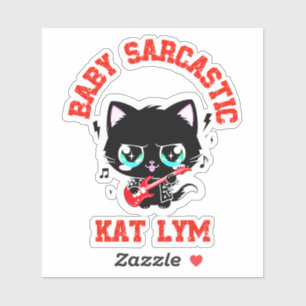Kat Lym Rock Star Baby Sarcastic Sticker