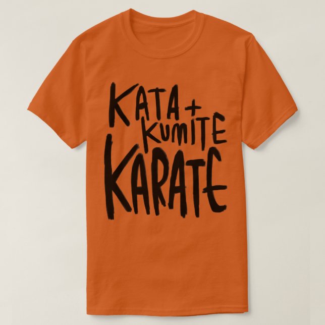 Kata Kumite Karate T-Shirt (Design Front)