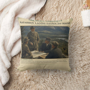 Katahdin Lands Given To Maine March 3, 1931 Cushion