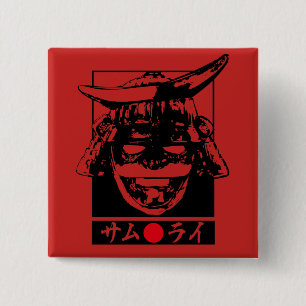 [Katakana] Samurai 15 Cm Square Badge