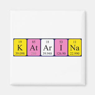 Katarina periodic table name magnet