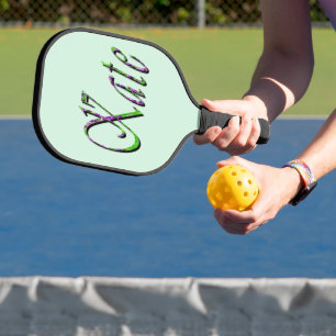 "Kate" Floral Lavender Kate Name, Pickleball Paddle