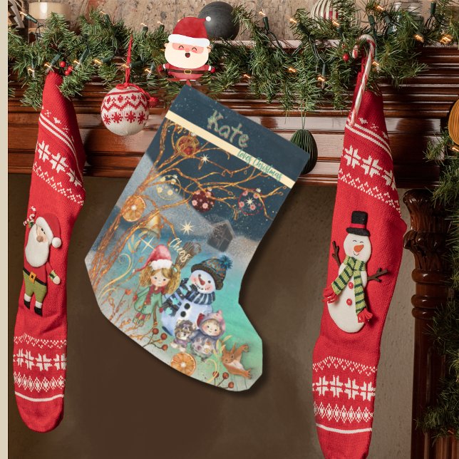 Kate loves Christmas Blue Small Christmas Stocking (Kate loves Christmas Blue Small Christmas Stocking)