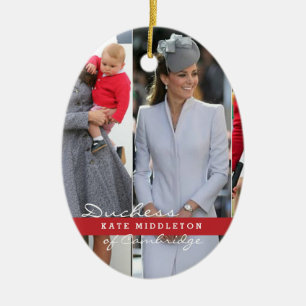 Kate Middleton Prince George Ceramic Tree Decoration