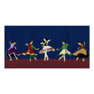 Kathak Dancers Miniature Print