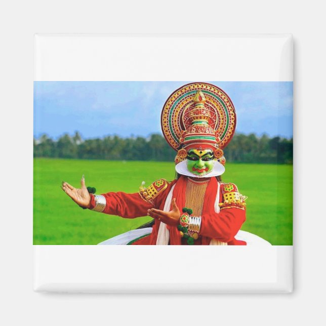 Kathakali Dance Form Of Kerala,India Magnet (Front)