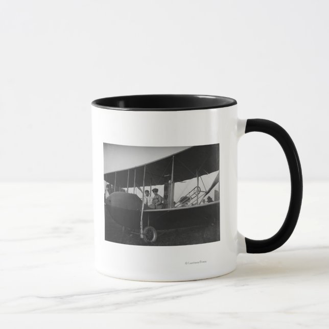 Katharine Wright with Orville in Model HS Mug (Right)