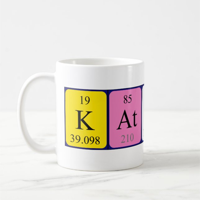 Katherin periodic table name mug (Left)