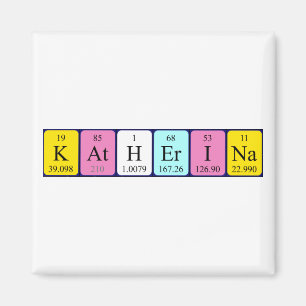 Katherina periodic table name magnet