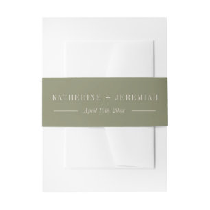 Katherine   Curated Colours   Wedding Invitation Belly Band