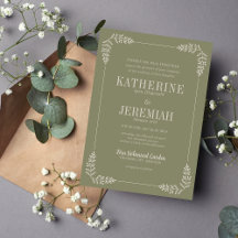 Katherine Frame | Curated Colours | Wedding Invite