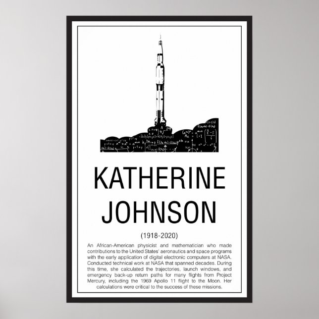 Katherine Johnson Poster (Front)