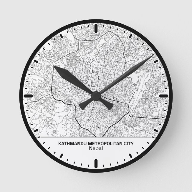 Kathmandu Clock City Line Art (Front)