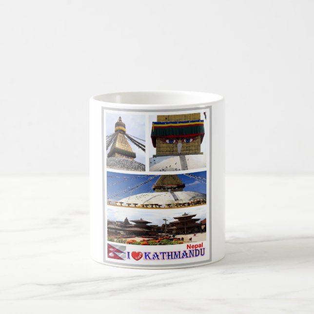 Kathmandu - I Love - Nepal - Coffee Mug (Center)