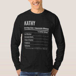 Kathy  Nutritional Facts Serving Size Calories T-Shirt