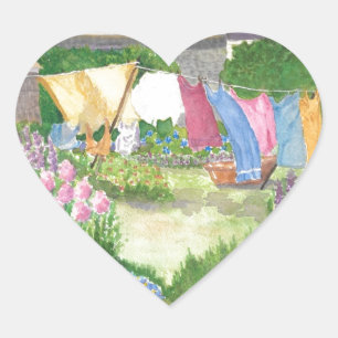 Kathy's Laundry on Monhegan Is Me Heart Sticker