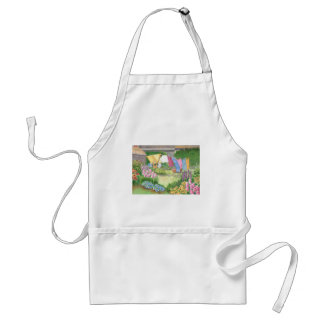 Kathy's Laundry on Monhegan Island Watercolor Standard Apron