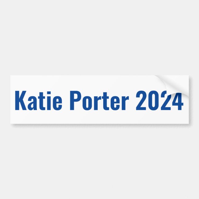 Katie Porter for President 2024 Bumper Sticker (Front)