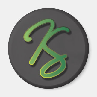 Katie Stodder - Round Magnet (black)