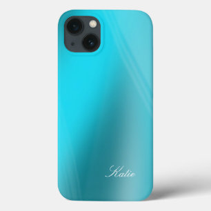 Katie - Turquoise Shades with Your Name Template C iPhone 13 Case