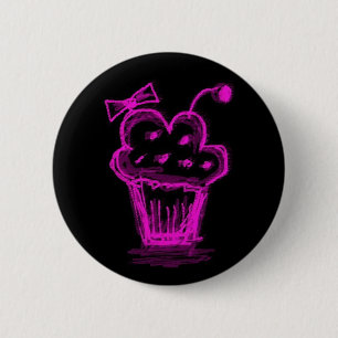 Katieboy button cupcake pink