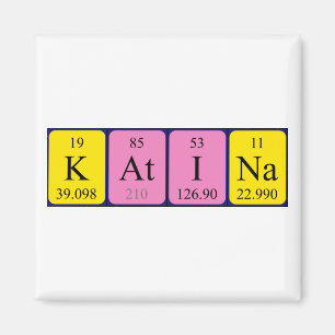 Katina periodic table name magnet