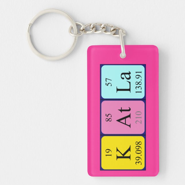 Katla periodic table name keyring (Front)