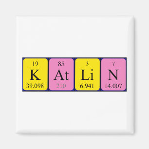Katlin periodic table name magnet