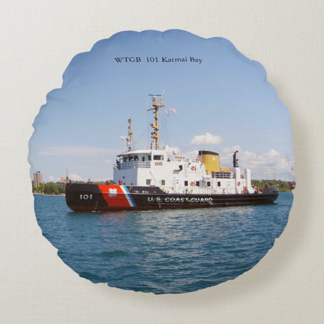 Katmai Bay round pillow (Front)