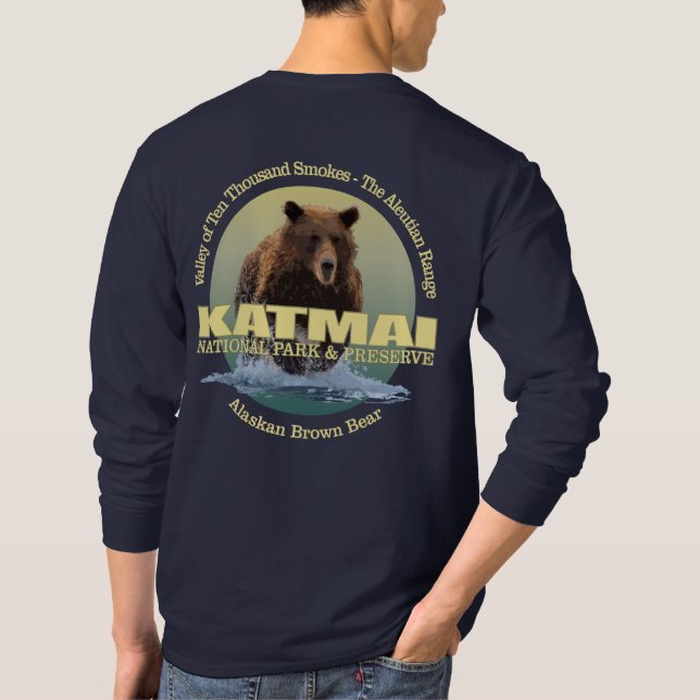 Katmai (Brown Bear) WT T-Shirt (Back)