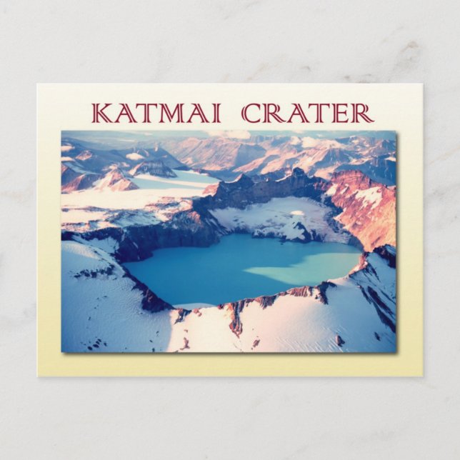 Katmai crater,  Katmai National Park, Alaska Postcard (Front)