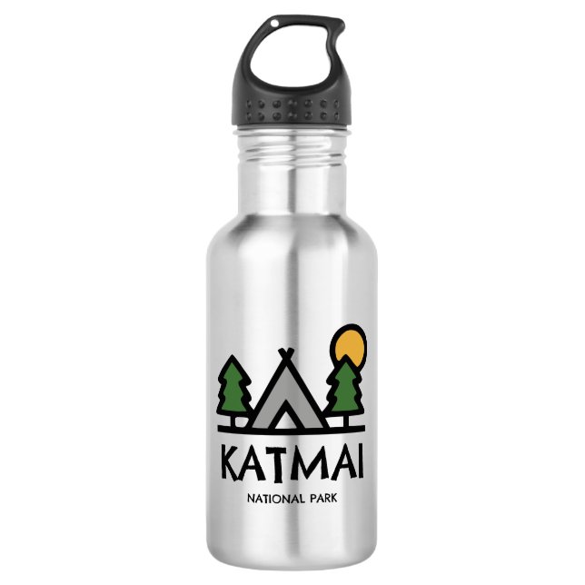 Katmai National Park 532 Ml Water Bottle (Front)