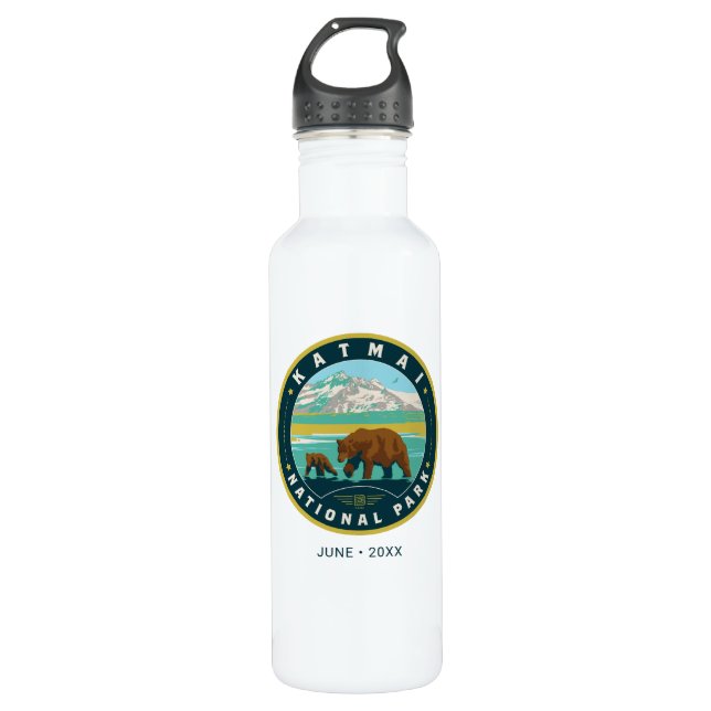 Katmai National Park 710 Ml Water Bottle (Front)