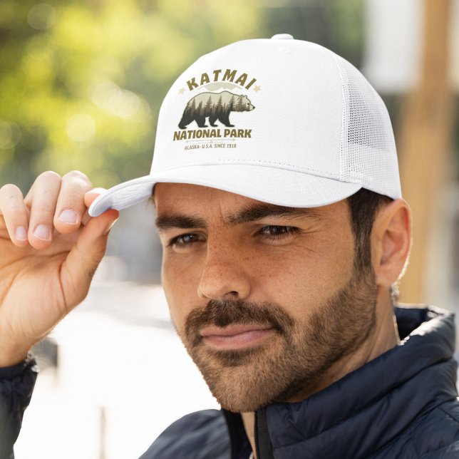 Katmai, National Park Alaska: Nature’s Sanctuary Trucker Hat (Creator Uploaded)