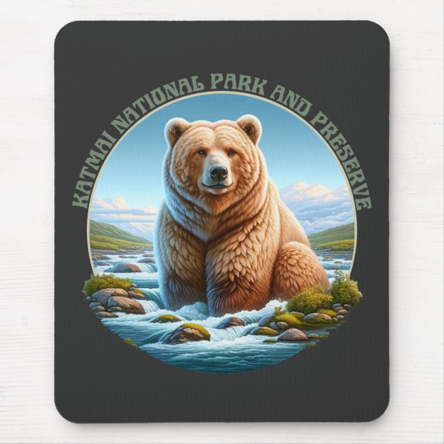 Katmai National Park and Preserve Mouse Pad (Front)