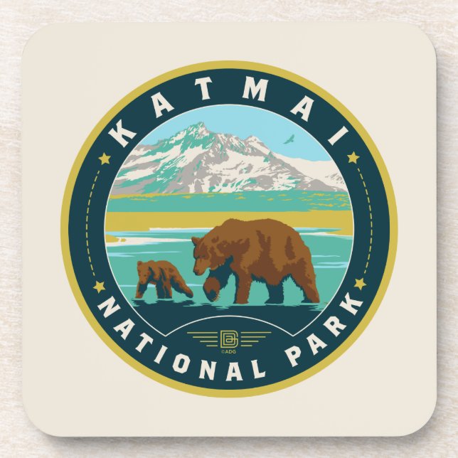 Katmai National Park Coaster (Front)
