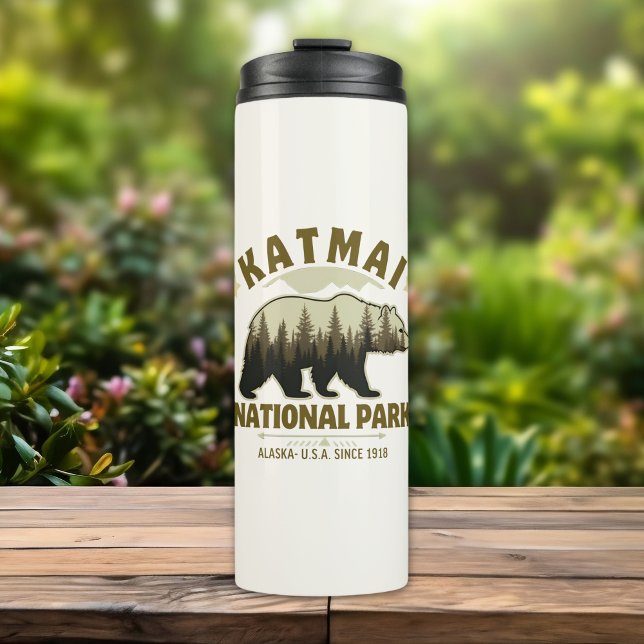 Katmai National Park, Established 1918, Alaska Thermal Tumbler (Creator Uploaded)