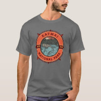 Katmai National Park Grizzly Bear Retro Compass