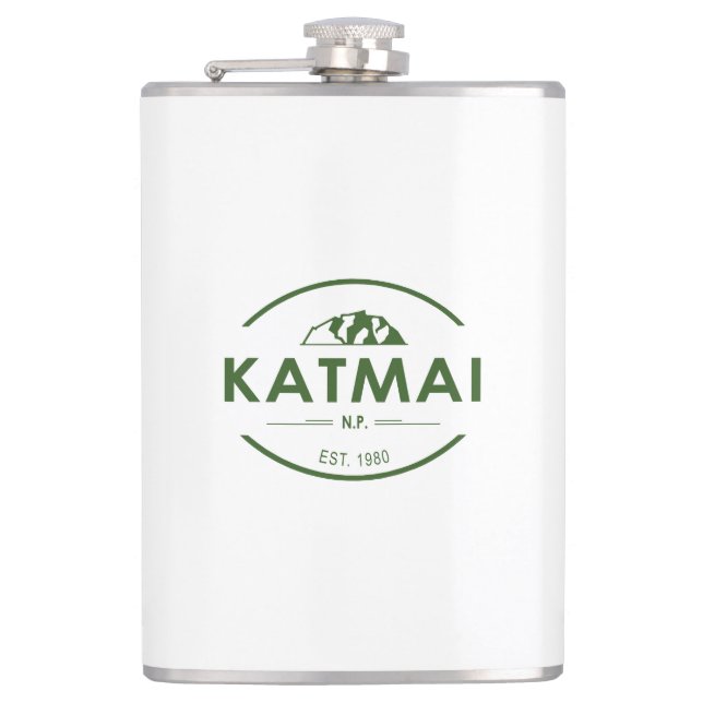 Katmai National Park Hip Flask (Front)