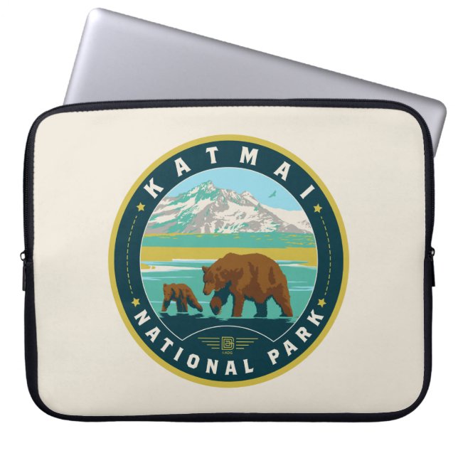 Katmai National Park Laptop Sleeve (Front)