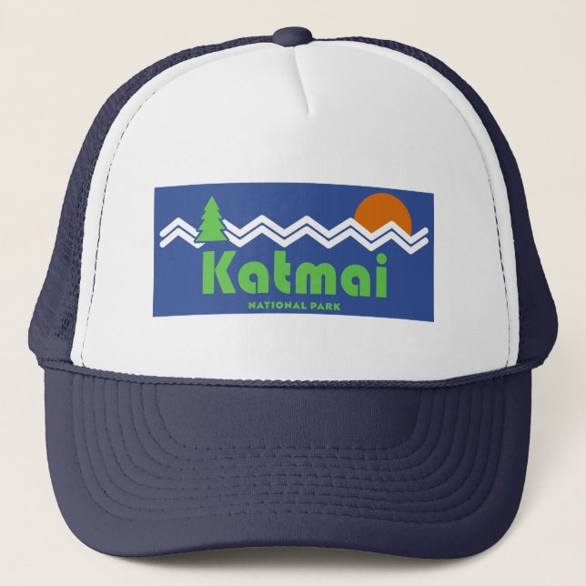 Katmai National Park Retro Trucker Hat (Front)
