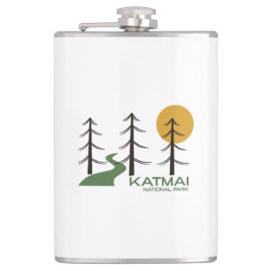 Katmai National Park Trail Hip Flask