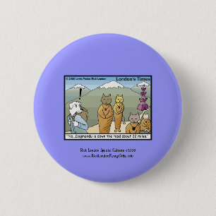 Katmandu & Dogmandu Cartoon Canvas Button