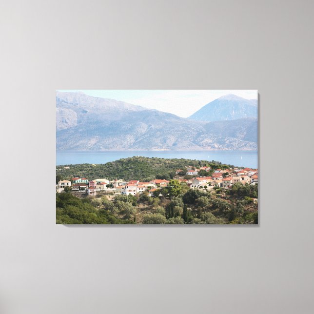 Katomeri, Meganissi, Greece Canvas Print (Front)