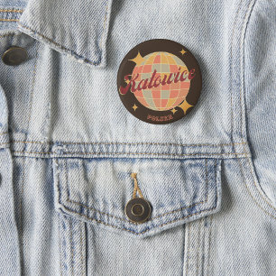 Katowice City Poland Retro Vintage 3 Cm Round Badge
