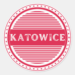 Katowice City Pride Emblem – Polish Identity Classic Round Sticker
