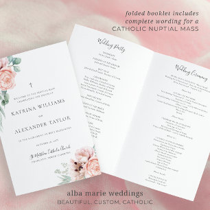 Katrina Catholic Wedding Mass Ceremony Program